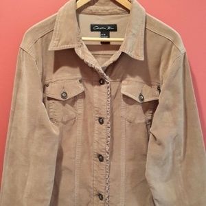 Christiana Zinn Corduroy Brown Jacket Size 1X
